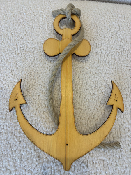 Ancre marine en bois